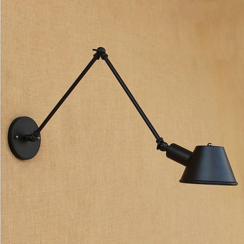 Wandlamp Industrieel met Verstelbare Arm en Draaibare Kap