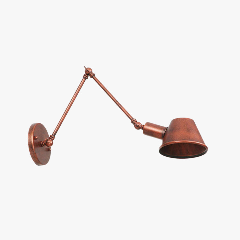 Wandlamp Industrieel met Verstelbare Arm en Draaibare Kap