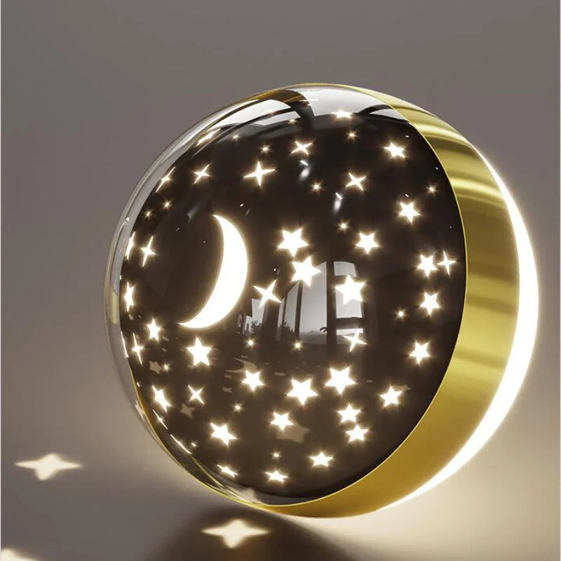 Wandlamp Kinderkamer met Sterrenprojector en Astronaut Decoratie