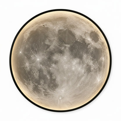 Wandlamp Maan Modern met Geïntegreerde LED en Realistische Maanstructuur