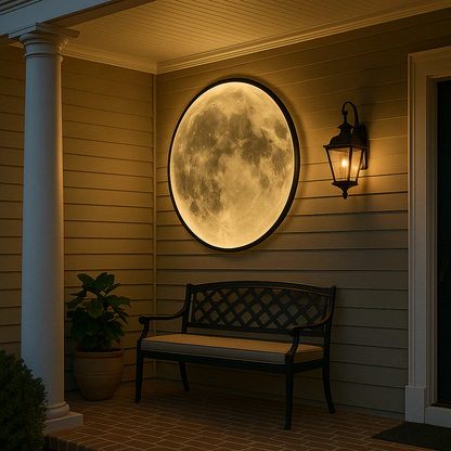 Wandlamp Maan Modern met Geïntegreerde LED en Realistische Maanstructuur