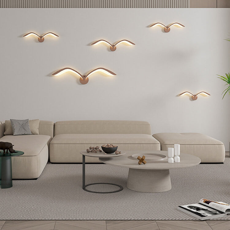 Wandlamp Meeuw LED Scandinavisch Design met Vleugelvorm