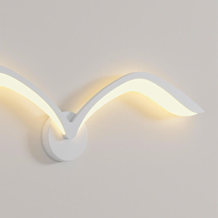 Wandlamp Meeuw LED Scandinavisch Design met Vleugelvorm