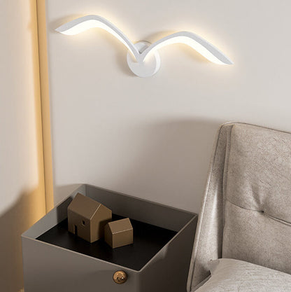 Wandlamp Meeuw LED Scandinavisch Design met Vleugelvorm