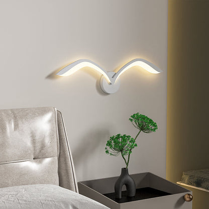 Wandlamp Meeuw LED Scandinavisch Design met Vleugelvorm