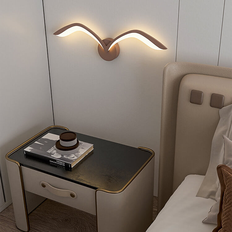 Wandlamp Meeuw LED Scandinavisch Design met Vleugelvorm