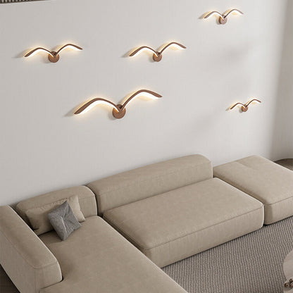 Wandlamp Meeuw LED Scandinavisch Design met Vleugelvorm
