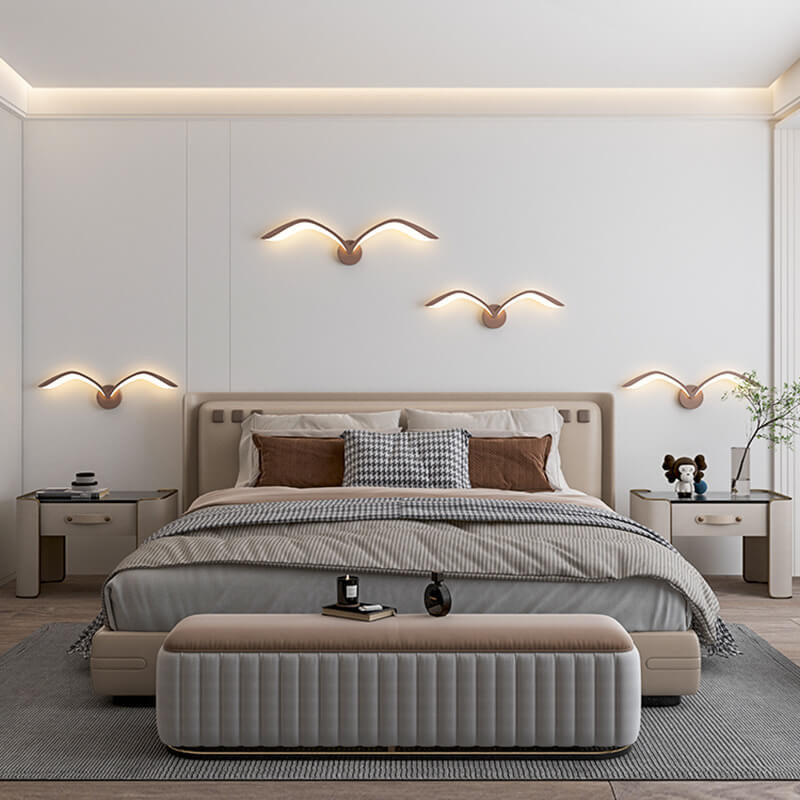Wandlamp Meeuw LED Scandinavisch Design met Vleugelvorm