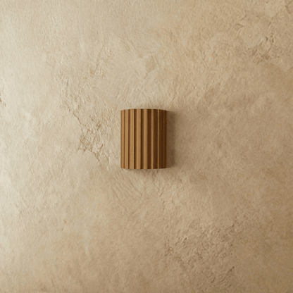 Wandlamp Minimalist met Geribbeld Cilindrisch Ontwerp en Up-Down Verlichting