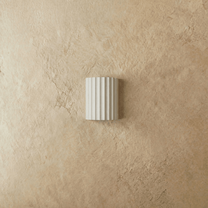 Wandlamp Minimalist met Geribbeld Cilindrisch Ontwerp en Up-Down Verlichting