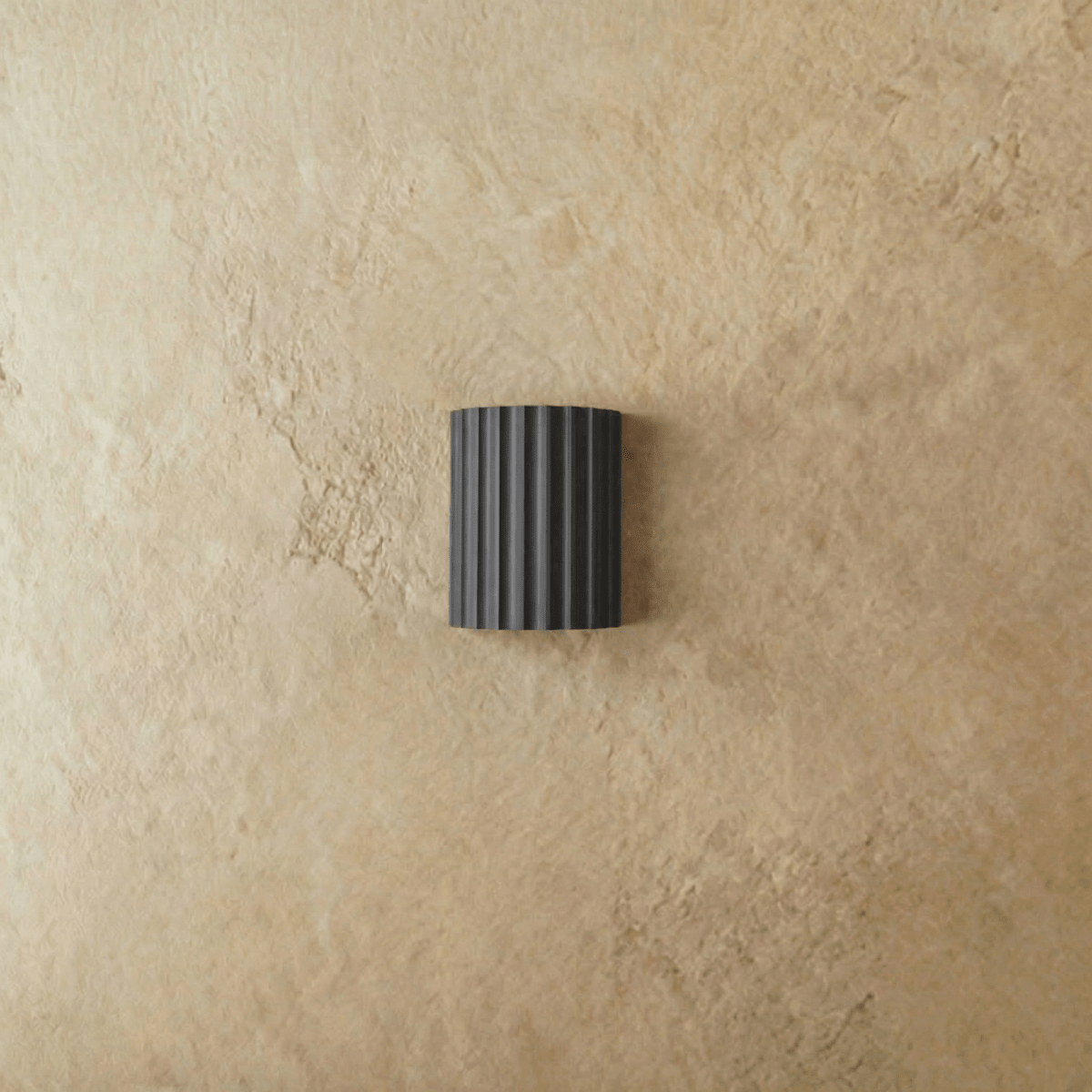 Wandlamp Minimalist met Geribbeld Cilindrisch Ontwerp en Up-Down Verlichting