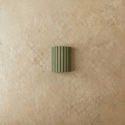 Wandlamp Minimalist met Geribbeld Cilindrisch Ontwerp en Up-Down Verlichting