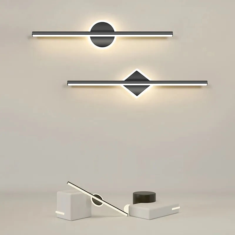 Wandlamp Minimalistisch LED met Ronde Schakelaar en Drie Kleurtemperaturen