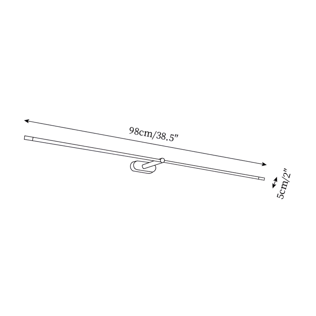 Wandlamp Minimalistisch LED Spiegellamp met Draaibare Staaf