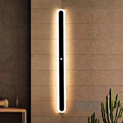 Wandlamp Minimalistisch Lineair LED met Afgeronde Uiteinden voor Binnen en Buiten