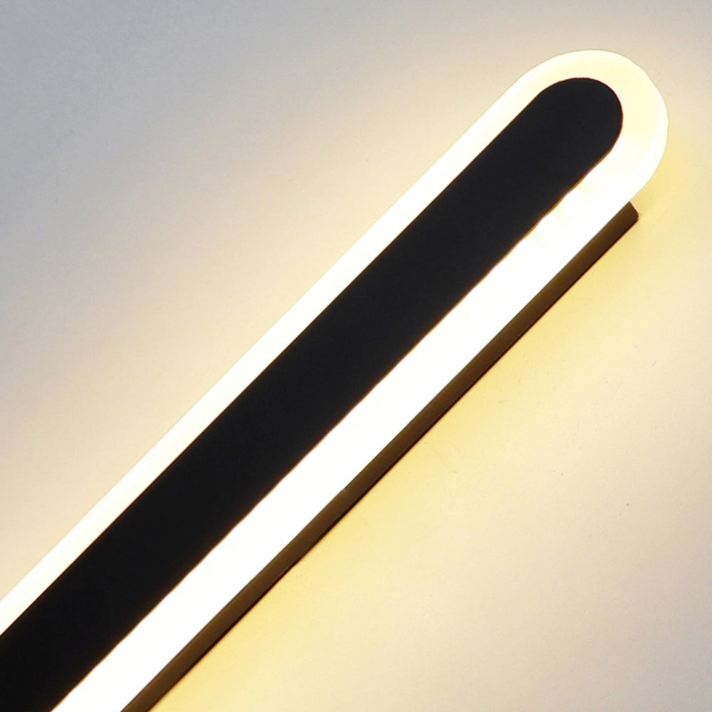 Wandlamp Minimalistisch Lineair LED met Afgeronde Uiteinden voor Binnen en Buiten