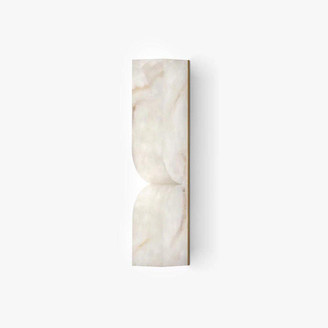 Wandlamp Minimalistisch met Alabast Kap en Geïntegreerde LED Dimbaar ##POS:20##