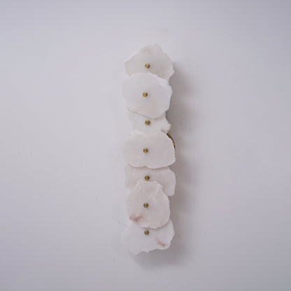Wandlamp Minimalistisch met Alabasten Kappen en Gouden Bevestiging