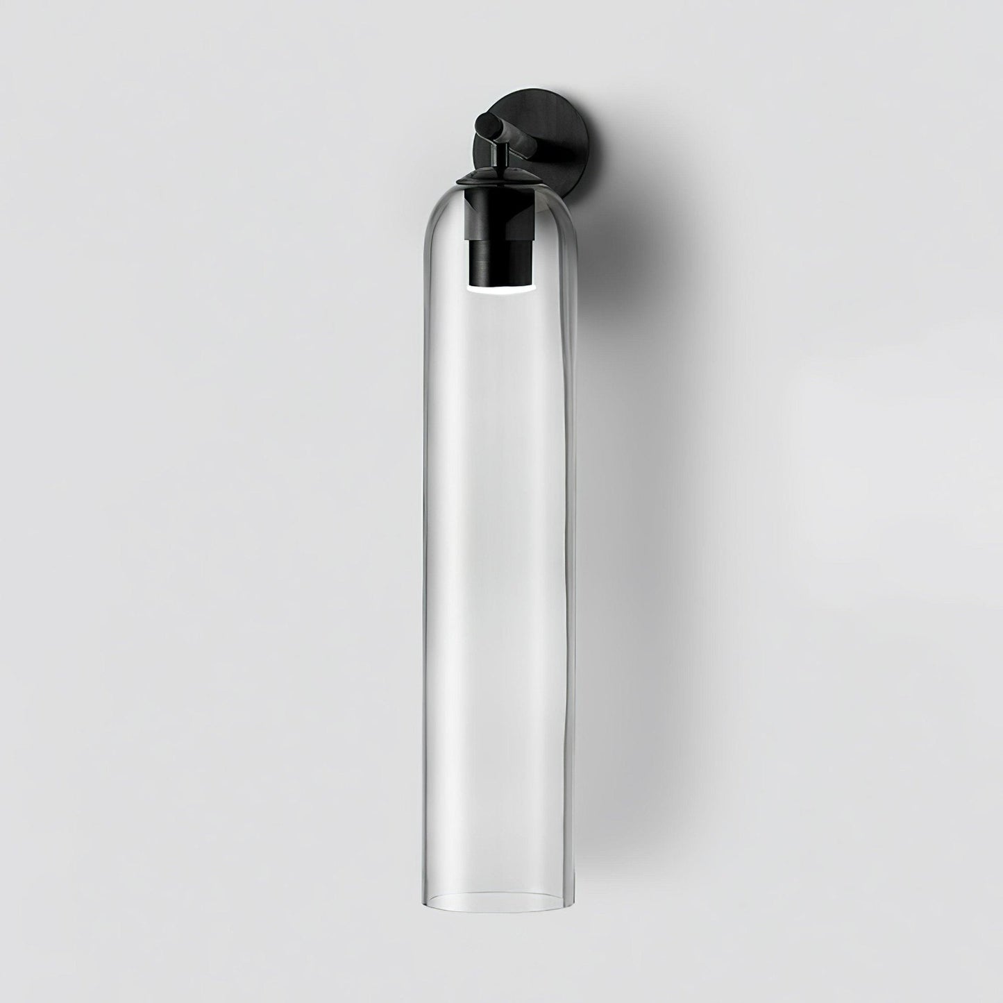 Wandlamp Minimalistisch met Cilindervormige Glazen Kap en Ingebouwde LED
