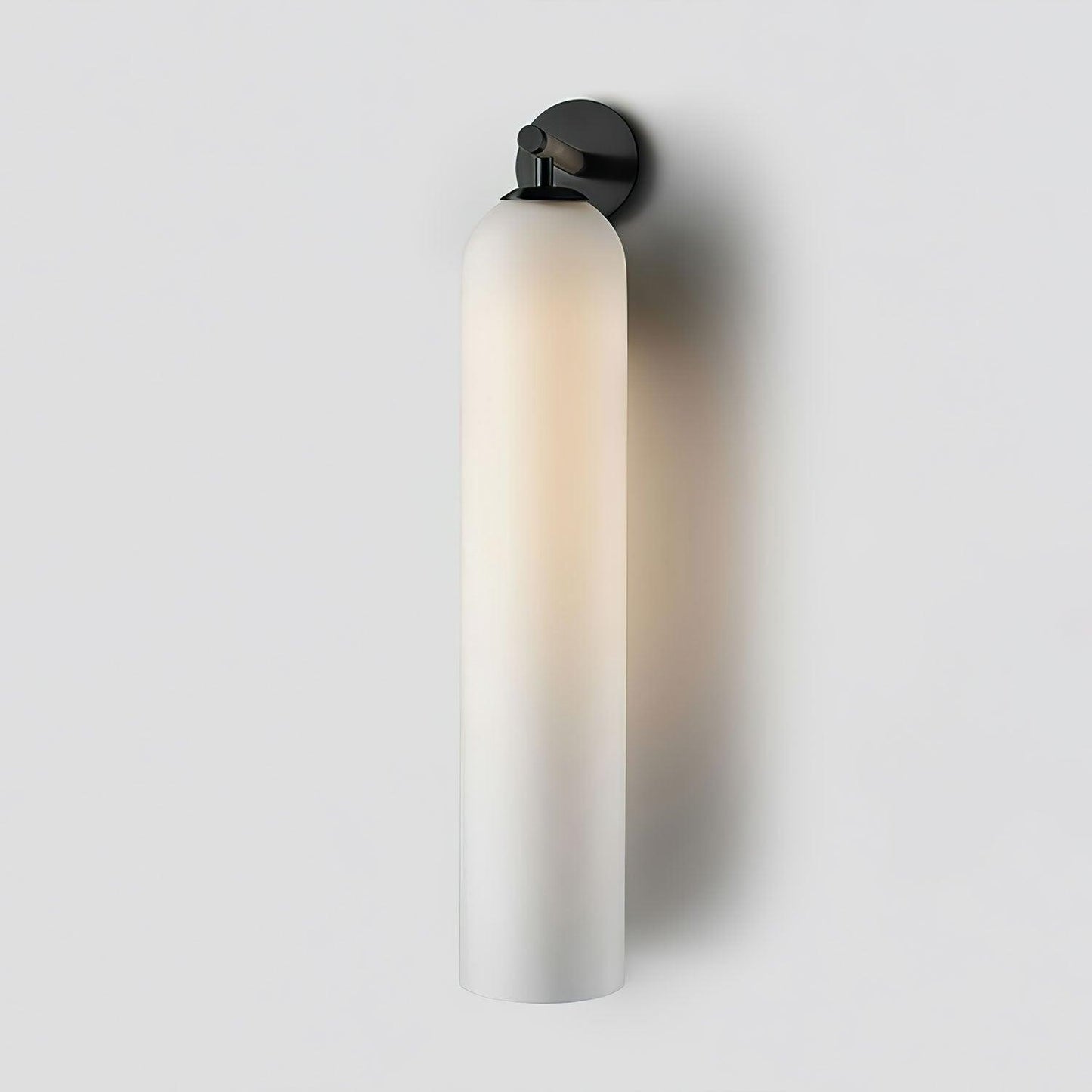 Wandlamp Minimalistisch met Cilindervormige Glazen Kap en Ingebouwde LED