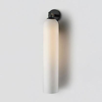 Wandlamp Minimalistisch met Cilindervormige Glazen Kap en Ingebouwde LED
