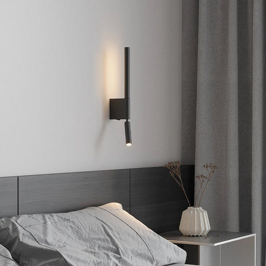 Wandlamp Minimalistisch met Draaibare Leeslamp en Geïntegreerde LED