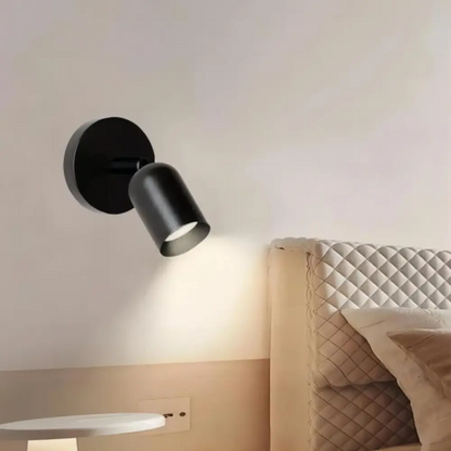 Wandlamp Minimalistisch met Draaibare Spot en Ronde Wandplaat