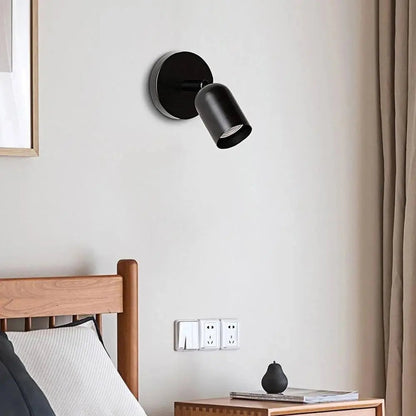 Wandlamp Minimalistisch met Draaibare Spot en Ronde Wandplaat