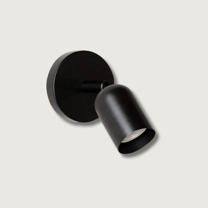 Wandlamp Minimalistisch met Draaibare Spot en Ronde Wandplaat
