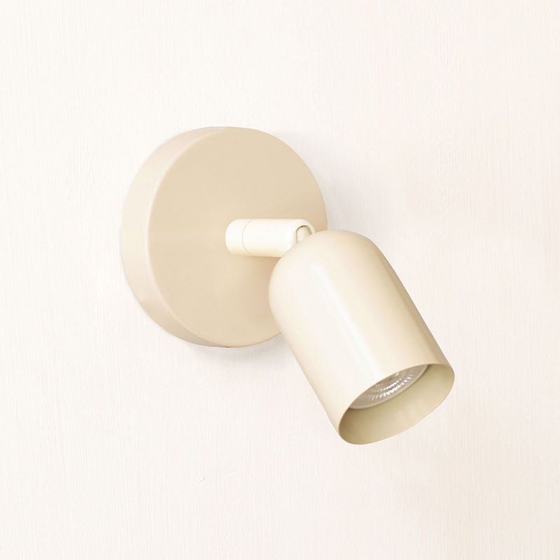 Wandlamp Minimalistisch met Draaibare Spot en Ronde Wandplaat