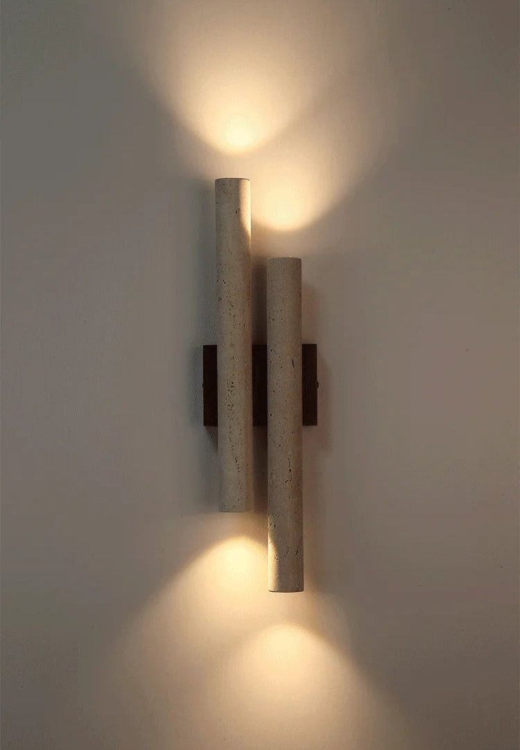 Wandlamp Minimalistisch met Dubbele Cilinderbuizen en Omhoog Omlaag Lichtrichting