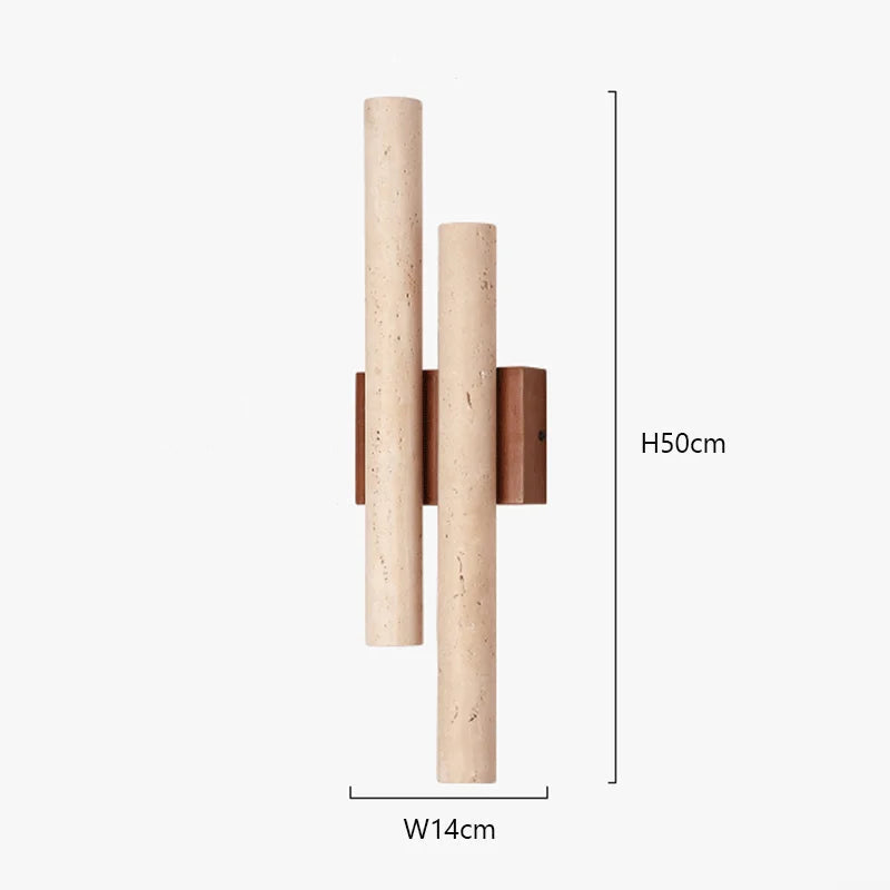 Wandlamp Minimalistisch met Dubbele Cilinderbuizen en Omhoog Omlaag Lichtrichting