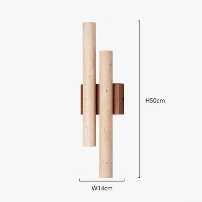 Wandlamp Minimalistisch met Dubbele Cilinderbuizen en Omhoog Omlaag Lichtrichting