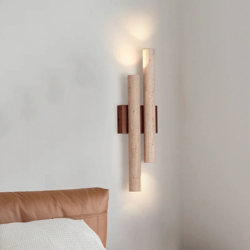 Wandlamp Minimalistisch met Dubbele Cilinderbuizen en Omhoog Omlaag Lichtrichting