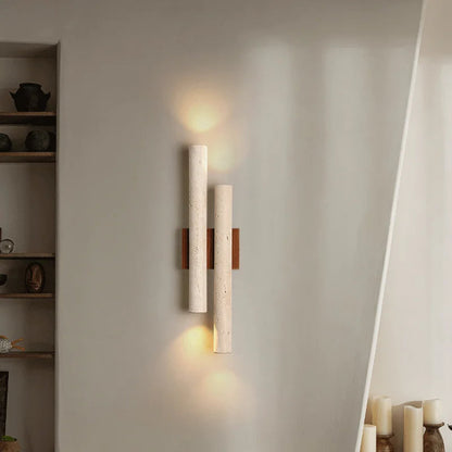 Wandlamp Minimalistisch met Dubbele Cilinderbuizen en Omhoog Omlaag Lichtrichting