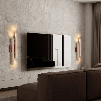 Wandlamp Minimalistisch met Dubbele Cilinderbuizen en Omhoog Omlaag Lichtrichting ##POS:6##