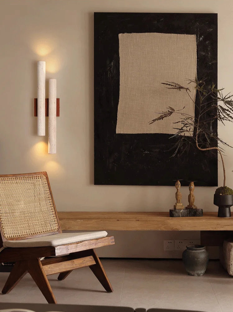 Wandlamp Minimalistisch met Dubbele Cilinderbuizen en Omhoog Omlaag Lichtrichting