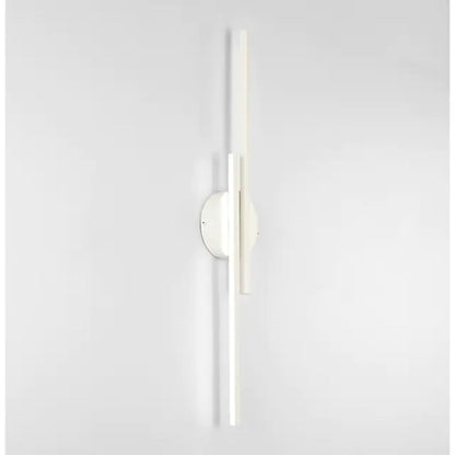 Wandlamp Minimalistisch met Dubbele Lineaire Staaf en Ronde Wandbevestiging