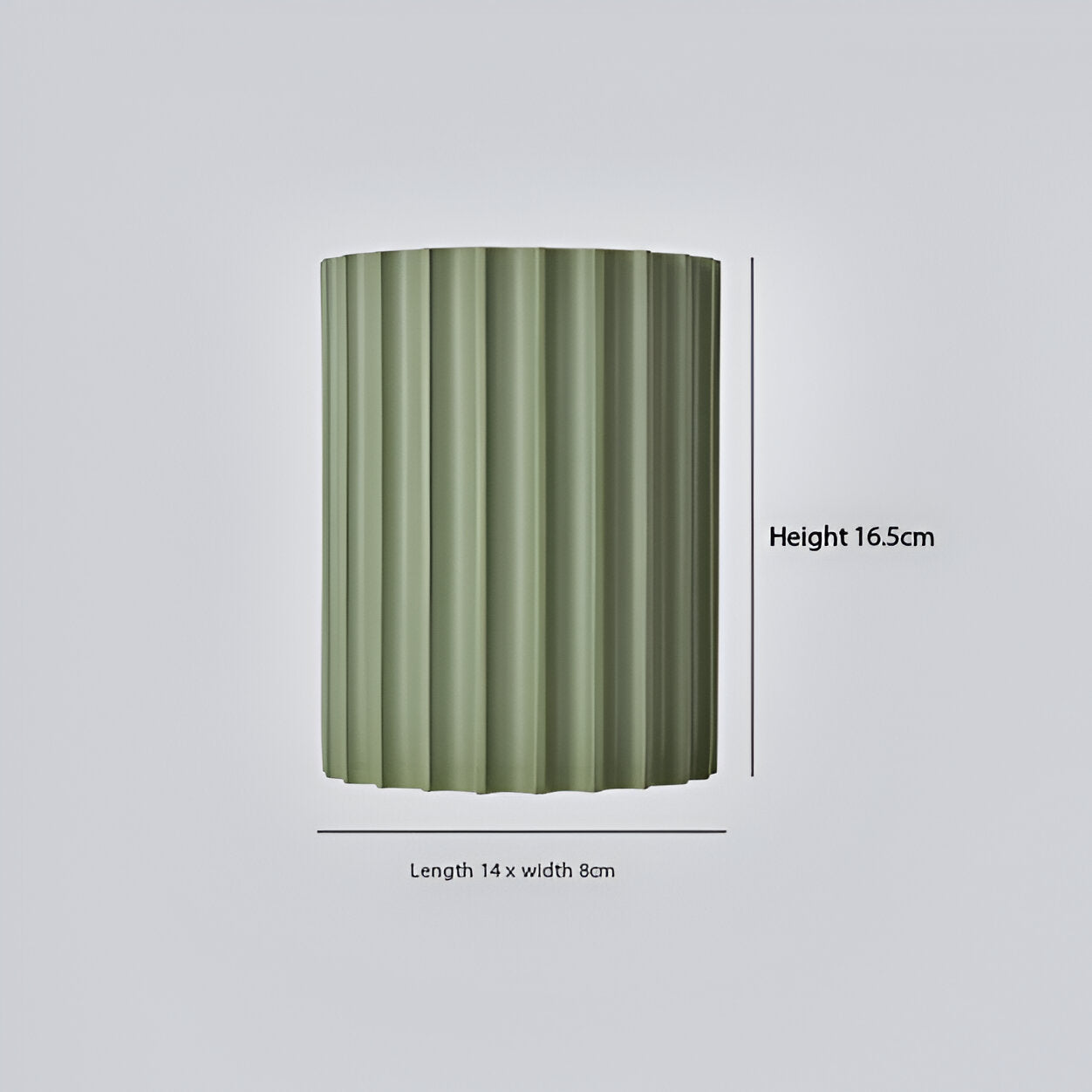 Wandlamp Minimalistisch met Geribbeld Reliëfpatroon en Omhoog-Omlaag Lichteffect