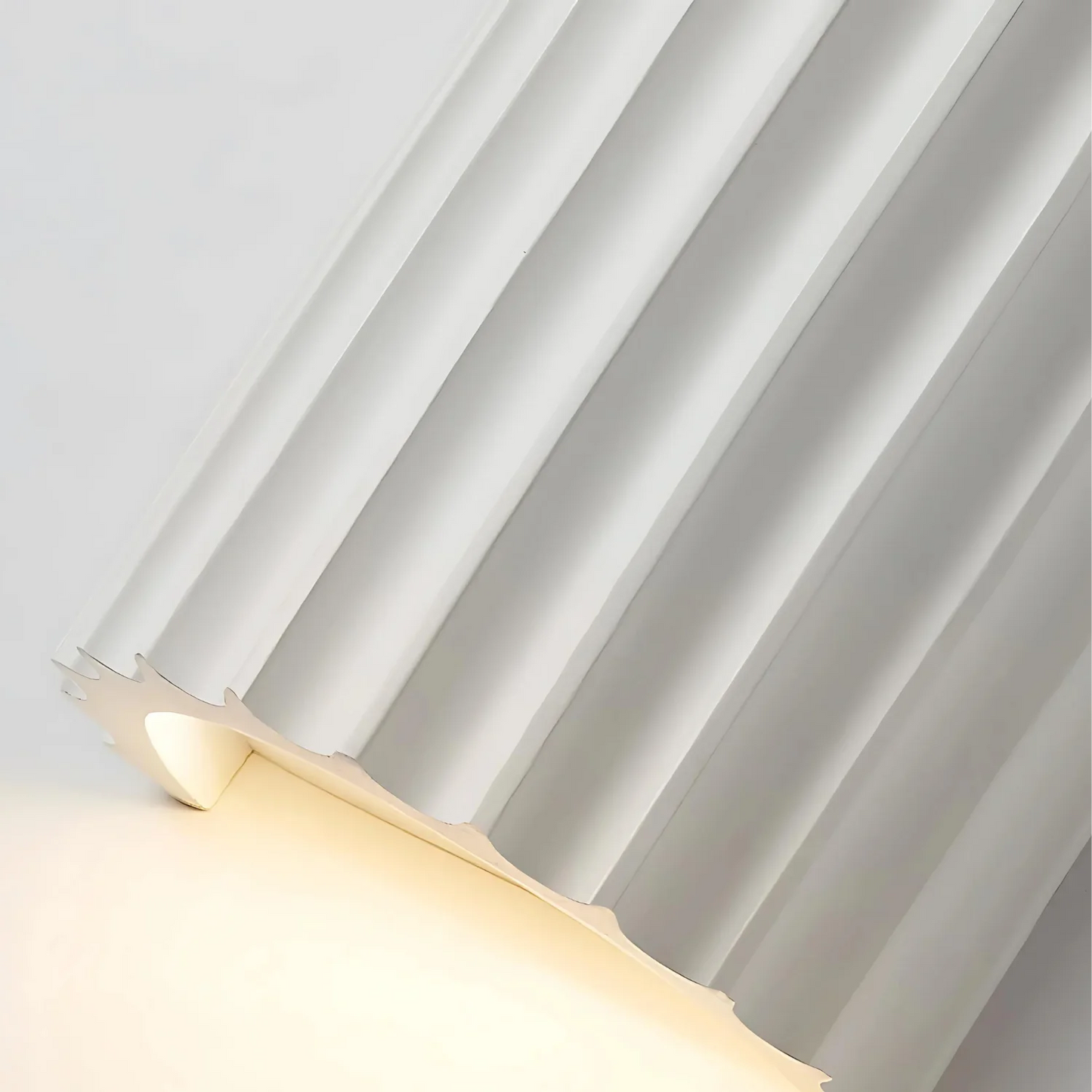 Wandlamp Minimalistisch met Geribbeld Reliëfpatroon en Omhoog-Omlaag Lichteffect