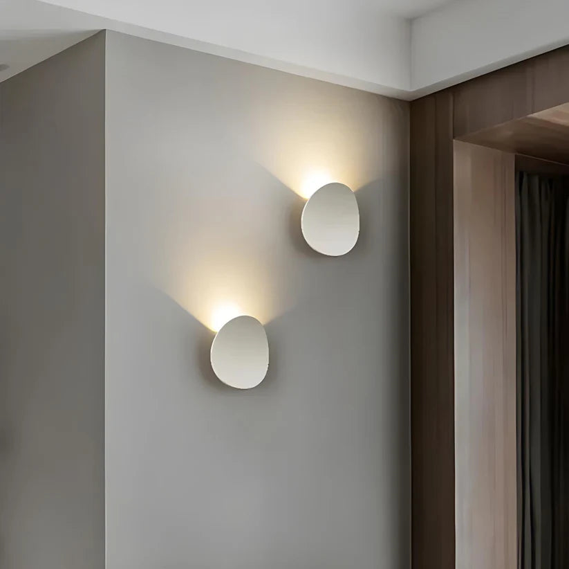 Wandlamp Minimalistisch met Ovale Schijf en Indirecte LED Verlichting