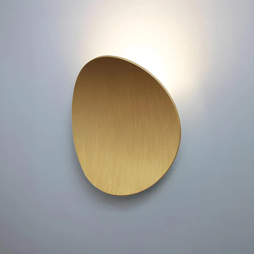 Wandlamp Minimalistisch met Ovale Schijf en Indirecte LED Verlichting