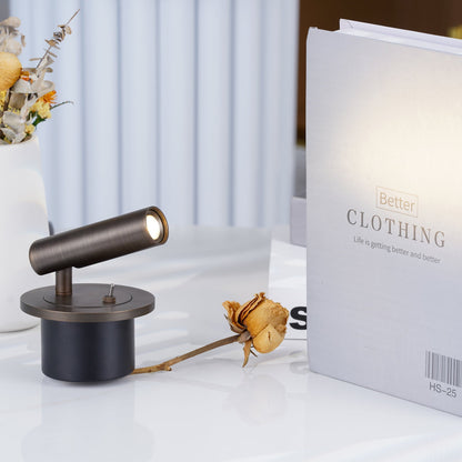 Wandlamp Minimalistisch met Verstelbare Spotlamp en Geïntegreerde LED