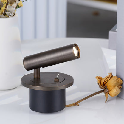 Wandlamp Minimalistisch met Verstelbare Spotlamp en Geïntegreerde LED