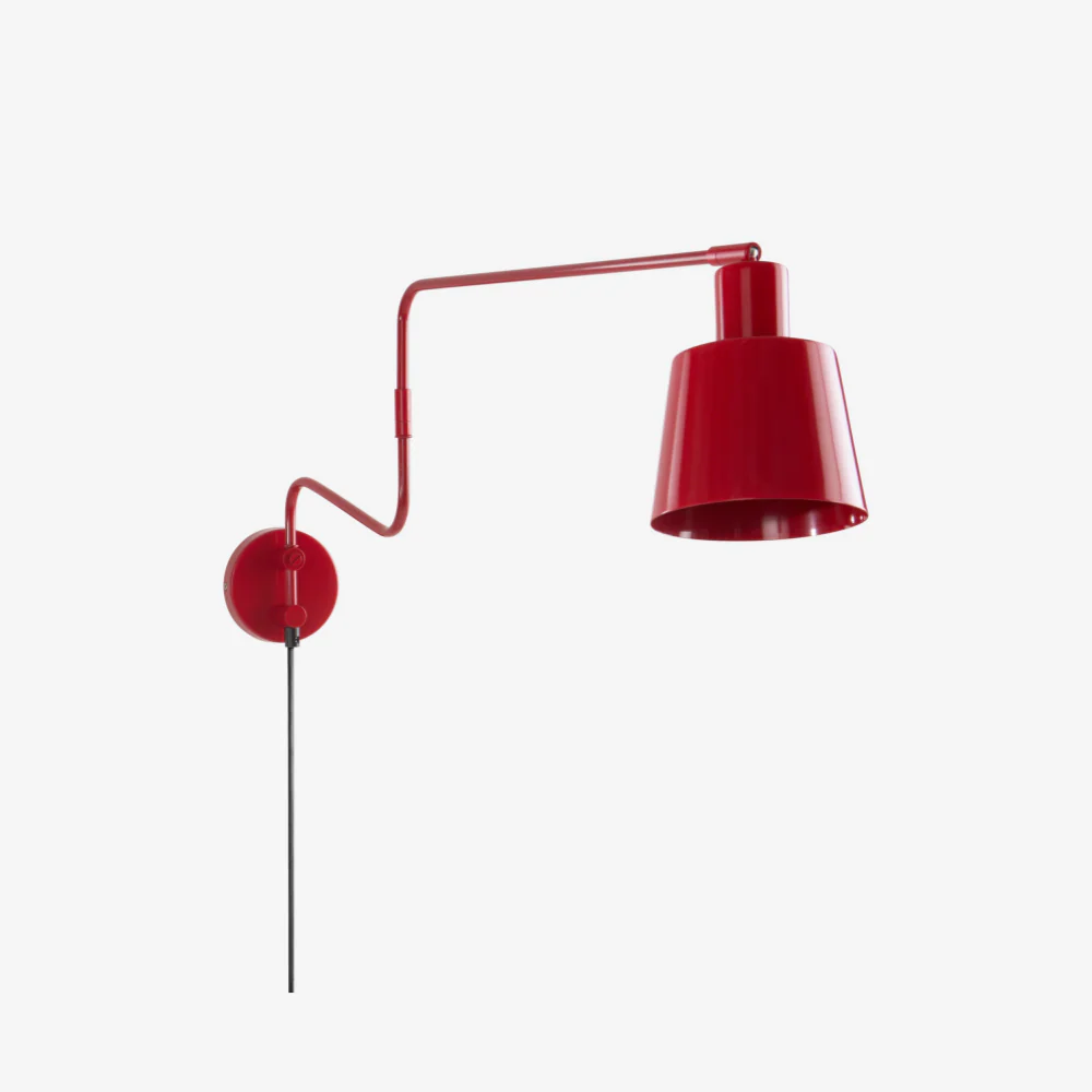 Wandlamp Minimalistisch met Verstelbare Zwenkarm en Taps Toelopende Kap