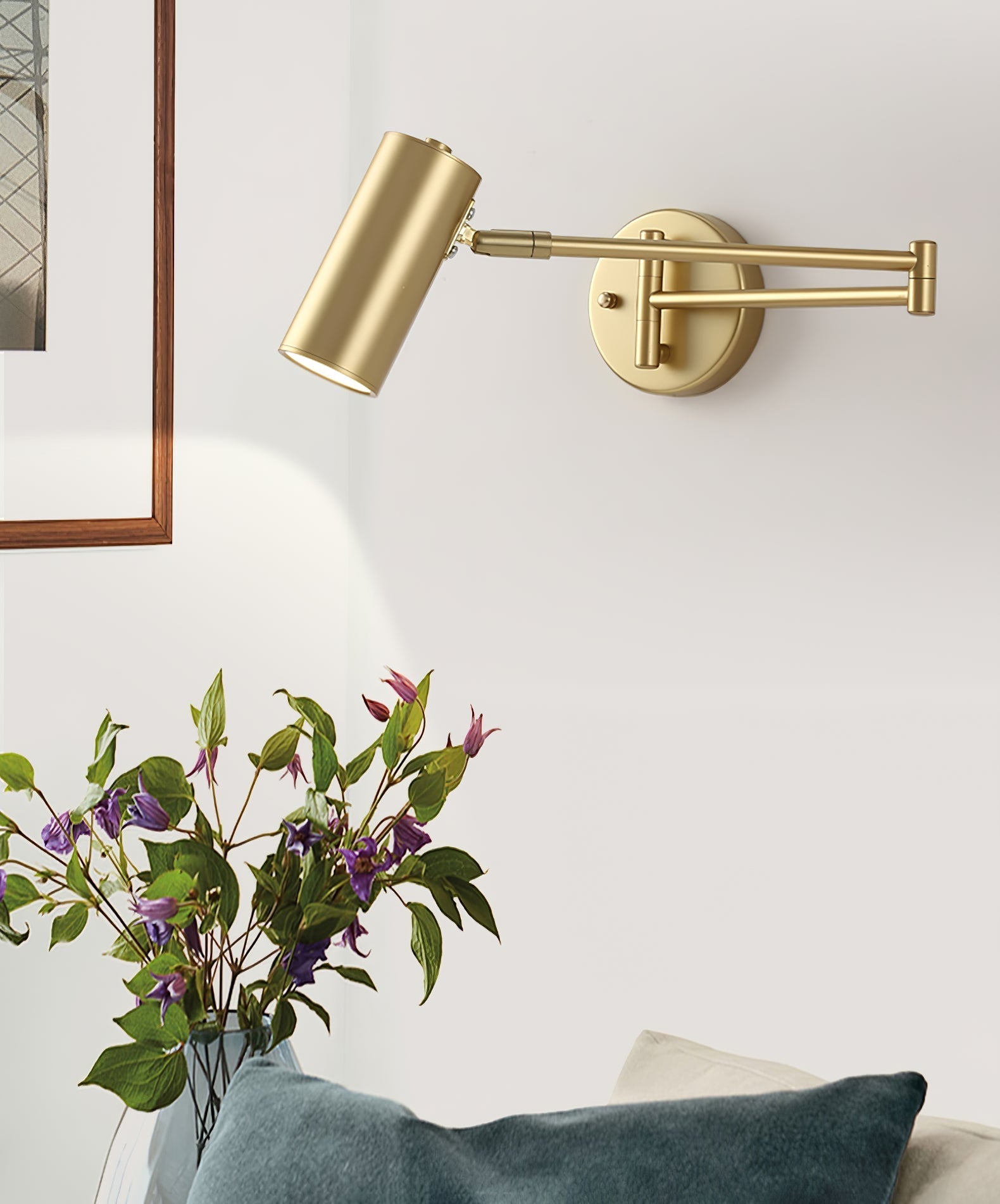 Wandlamp Minimalistisch met Zwenkarm en Geïntegreerde LED