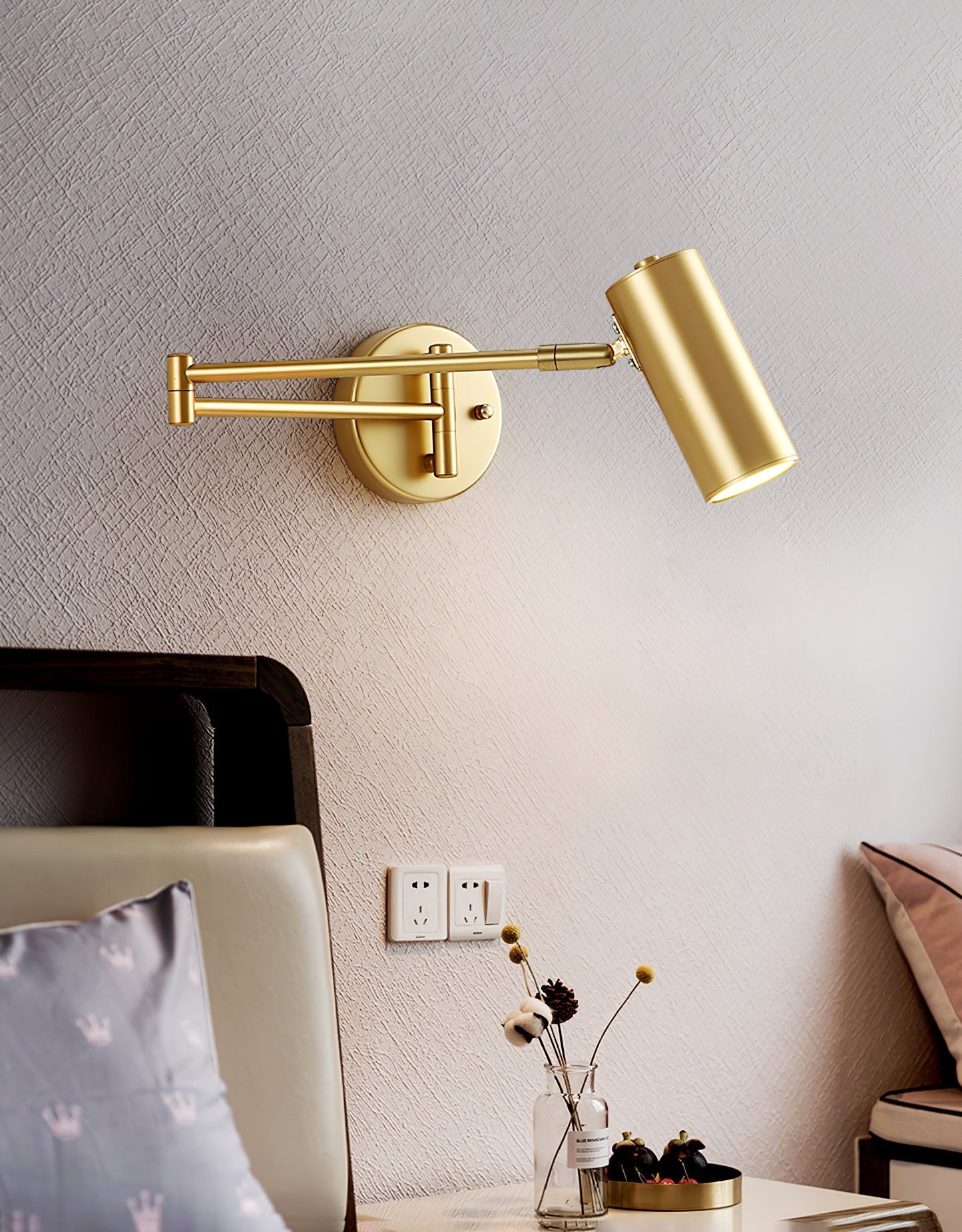 Wandlamp Minimalistisch met Zwenkarm en Geïntegreerde LED