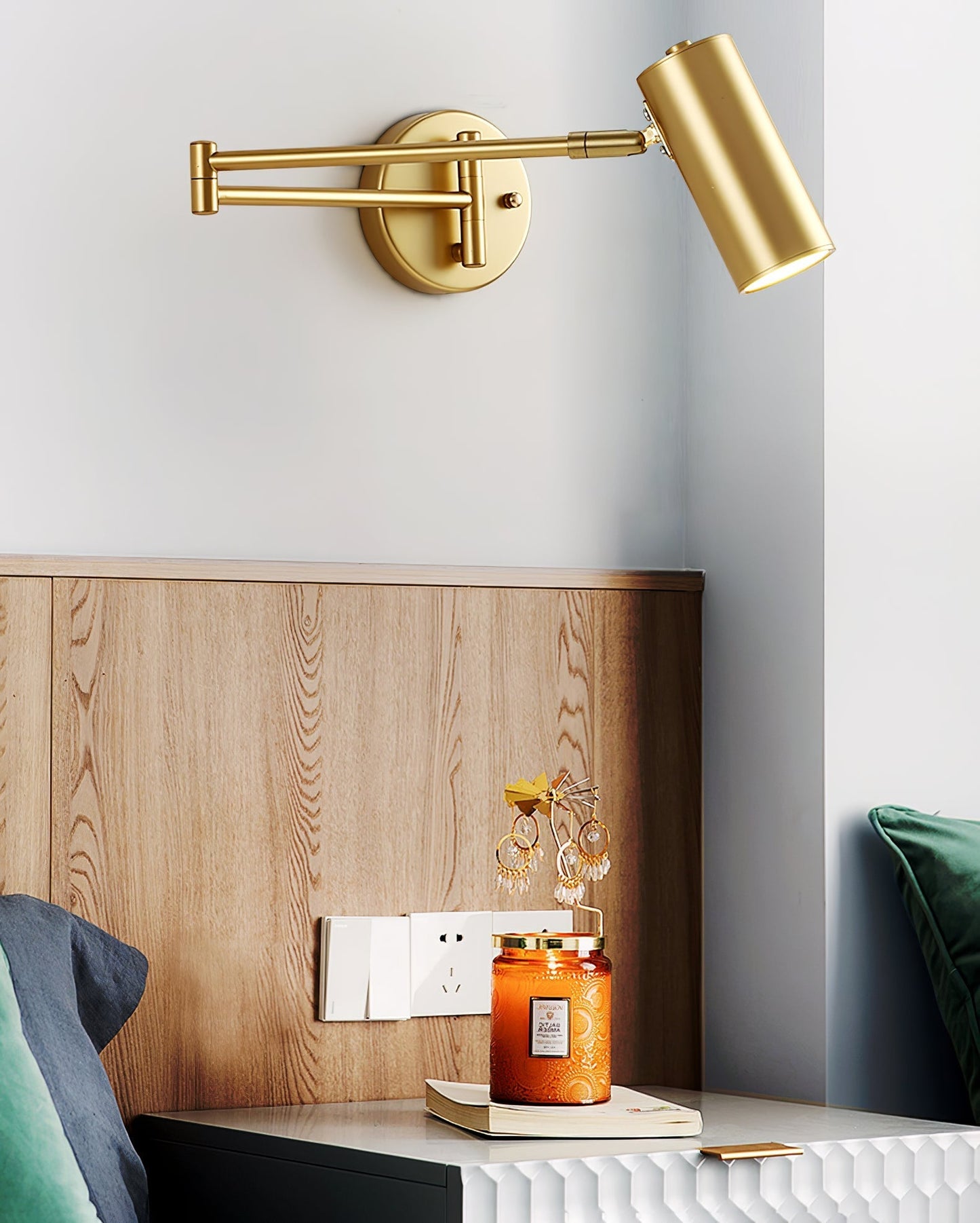 Wandlamp Minimalistisch met Zwenkarm en Geïntegreerde LED