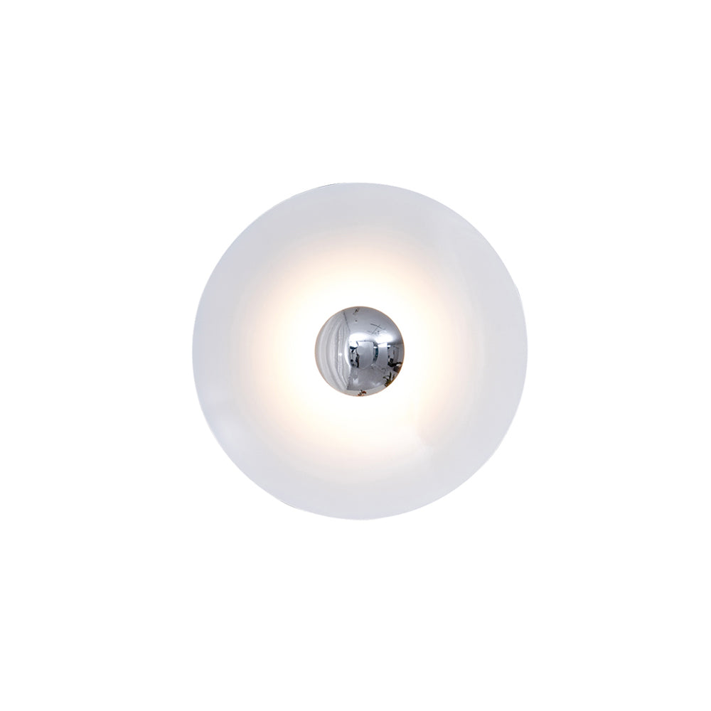 Wandlamp Minimalistisch Rond met Geïntegreerde LED en Spiegelbol ##POS:25##