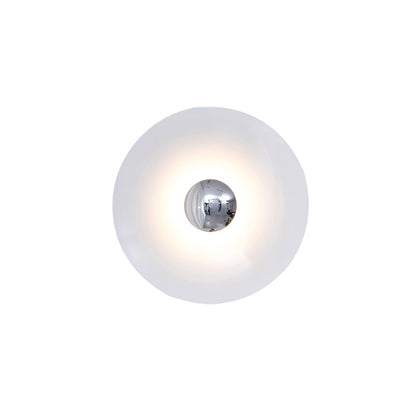 Wandlamp Minimalistisch Rond met Geïntegreerde LED en Spiegelbol ##POS:25##